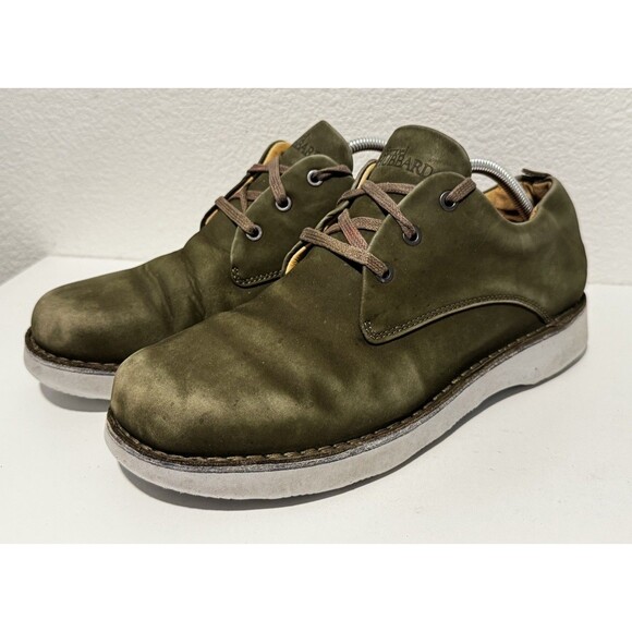 Samuel Hubbard Mens Green Suede Leather Oxford Walking Shoe Sz 11.5 Vibram Sole main image 9